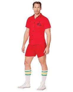 Spirit Halloween Adult Camp Crystal Lake Button Down Shirt - Friday The 13th 7 Spirit Halloween Adult Camp Crystal Lake Button Down Shirt - Friday The 13th -Spooky Costume Store 01565647 c