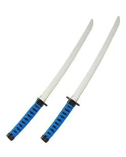 Spirit Halloween Kids Blue Ninja Swords With Harness -Spooky Costume Store 01567940 c