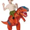 Spirit Halloween Kids Dinosaur Inflatable Ride-Along Costume