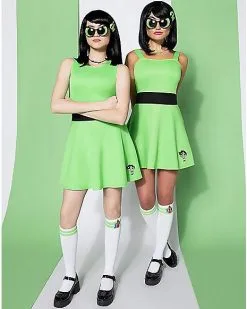 Spirit Halloween Adult Buttercup Costume - The Powerpuff Girls -Spooky Costume Store 01572429 c