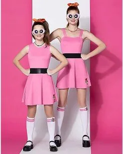 Spirit Halloween Adult Blossom Costume - The Powerpuff Girls -Spooky Costume Store 01572460 c