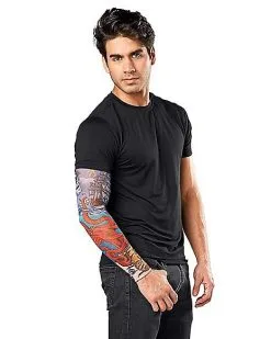 Spirit Halloween Pirate Tattoo Sleeve