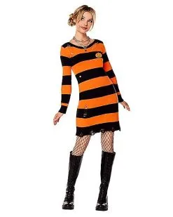 Spirit Halloween Adult Pumpkin Sweater Dress