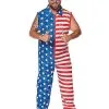 Spirit Halloween Adult Stars And Stripes Plus Size Jumpsuit Costume -Spooky Costume Store 01576016 a