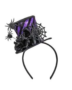 Spirit Halloween Spider Mini Top Hat Headband