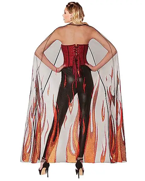 Spirit Halloween Adult Gothic Devil Cape 4 Spirit Halloween Adult Gothic Devil Cape - Image 2