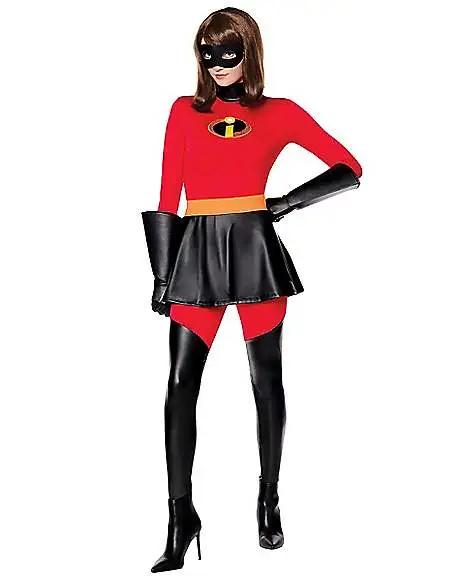 Spirit Halloween Adult Mrs. Incredible Catsuit Costume - The Incredibles 3 Spirit Halloween Adult Mrs. Incredible Catsuit Costume - The Incredibles