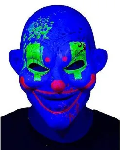 Spirit Halloween Black Light Neon Clown Full Mask 9 Spirit Halloween Black Light Neon Clown Full Mask -Spooky Costume Store 01577659 c