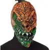 Spirit Halloween UV Light Reactive Pumpkin Half Mask -Spooky Costume Store 01577691 a