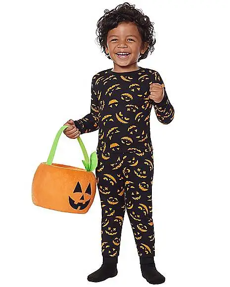 Spirit Halloween Toddler Jack-O'-Lantern Pajama Set 5 Spirit Halloween Toddler Jack-O'-Lantern Pajama Set - Image 3