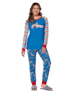 Spirit Halloween Good Guys Chucky Pajama Set 8 Spirit Halloween Good Guys Chucky Pajama Set -Spooky Costume Store 01578996 c