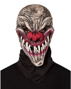 Spirit Halloween UV Light Reactive Last Laugh Hooded Mask