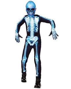 Spirit Halloween Kids Light-Up X-Ray Skeleton Costume