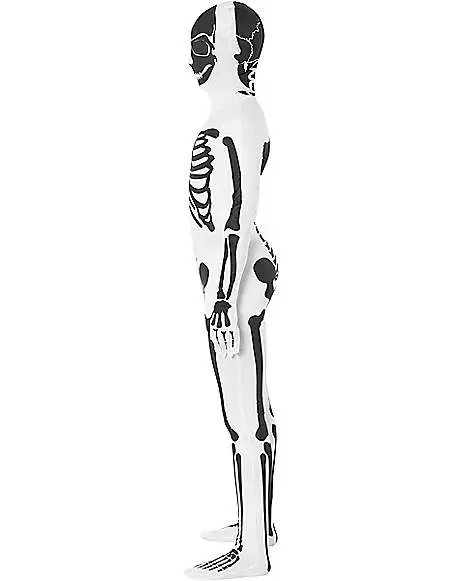 Spirit Halloween Black And White Skeleton Skin Suit Costume 4 Spirit Halloween Black And White Skeleton Skin Suit Costume - Image 2