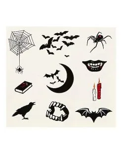 Spirit Halloween Vampire Temporary Tattoos 8 Spirit Halloween Vampire Temporary Tattoos -Spooky Costume Store 01580661 c