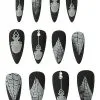 Spirit Halloween Black Widow Witch Press On Nails -Spooky Costume Store 01582337 a
