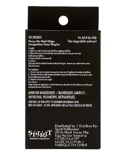 Spirit Halloween Black Widow Witch Press On Nails -Spooky Costume Store 01582337 d