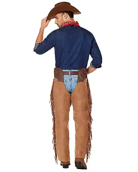 Spirit Halloween Adult Western Cowboy Chaps 4 Spirit Halloween Adult Western Cowboy Chaps - Image 2