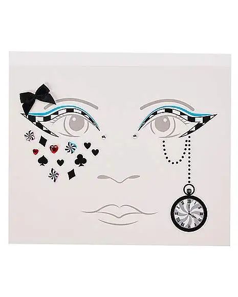 Spirit Halloween Kids Alice Face Decal 3 Spirit Halloween Kids Alice Face Decal