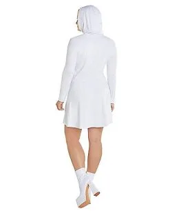 Spirit Halloween Adult White Long Sleeve Dress -Spooky Costume Store 01586270 d