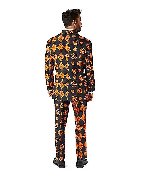 Spirit Halloween Adult Distressed Pumpkin Party Suit 4 Spirit Halloween Adult Distressed Pumpkin Party Suit - Image 3