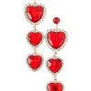 Spirit Halloween Cupid Heart Dangle Earrings -Spooky Costume Store 01590256 a