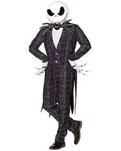Spirit Halloween Adult Jack Skellington Costume Deluxe - The Nightmare Before Christmas