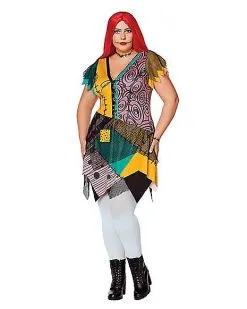 Spirit Halloween Adult Sally Dress - The Nightmare Before Christmas 8 Spirit Halloween Adult Sally Dress - The Nightmare Before Christmas -Spooky Costume Store 01597483 c