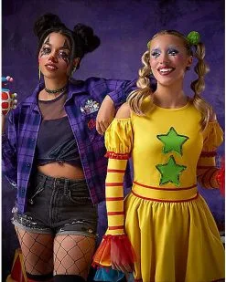 Spirit Halloween Adult Killer Klowns From Outer Space Flannel Shirt -Spooky Costume Store 01597632 c