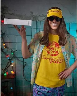 Spirit Halloween Adult Surfer Boy Pizza T Shirt - Stranger Things 5 Spirit Halloween Adult Surfer Boy Pizza T Shirt - Stranger Things -Spooky Costume Store 01599505 b