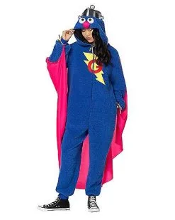 Spirit Halloween Adult Super Grover Union Suit - Sesame Street 8 Spirit Halloween Adult Super Grover Union Suit - Sesame Street -Spooky Costume Store 01601558 c