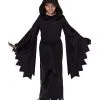 Spirit Halloween Kids Hooded Black Robe Costume -Spooky Costume Store 01602622 a