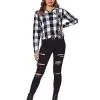 Adult Spirit Halloween Flannel Shirt -Spooky Costume Store 01604883 a