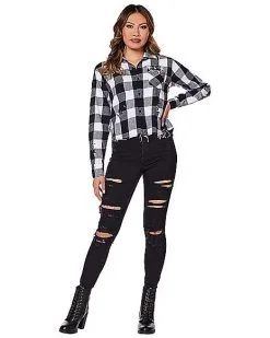 Adult Spirit Halloween Flannel Shirt