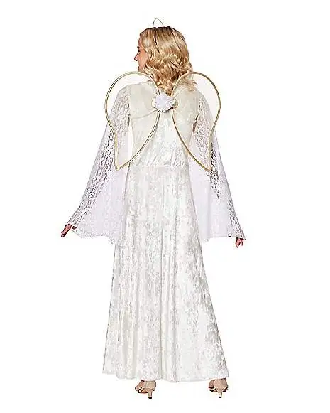 Spirit Halloween Kids White Lace Angel Costume 4 Spirit Halloween Kids White Lace Angel Costume - Image 2