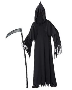 Spirit Halloween Kids Grim Reaper Costume - Deluxe