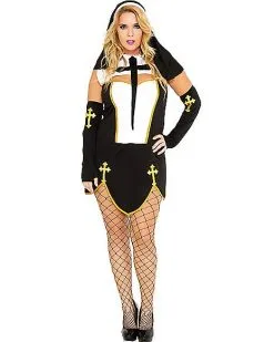 Spirit Halloween Adult Bad Habit Nun Costume 8 Spirit Halloween Adult Bad Habit Nun Costume -Spooky Costume Store 07260102 a
