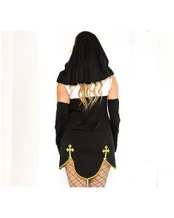 Spirit Halloween Adult Bad Habit Nun Costume 9 Spirit Halloween Adult Bad Habit Nun Costume -Spooky Costume Store 07260102 b