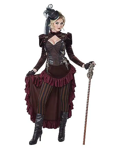Spirit Halloween Adult Victorian Steampunk Costume 3 Spirit Halloween Adult Victorian Steampunk Costume