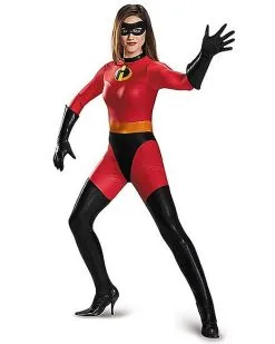 Spirit Halloween Adult Mrs. Incredible Bodysuit Costume - The Incredibles