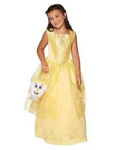 Spirit Halloween Kids Belle Costume Deluxe - Beauty And The Beast Movie -Spooky Costume Store 07448772 c