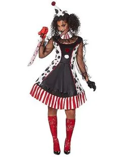 Spirit Halloween Adult Twisted Clown Costume