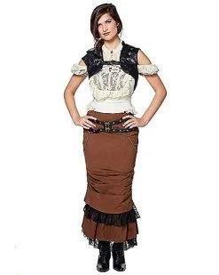 Spirit Halloween Black Steampunk Vest 9 Spirit Halloween Black Steampunk Vest -Spooky Costume Store 07467640 d