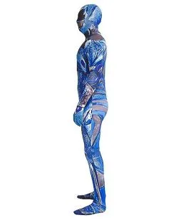 Spirit Halloween Adult Blue Ranger Skin Suit Costume - Power Rangers -Spooky Costume Store 07471584 c