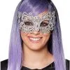 Spirit Halloween Ribbon Rhinestone Half Mask 1 Spirit Halloween Ribbon Rhinestone Half Mask -Spooky Costume Store 07484934 a