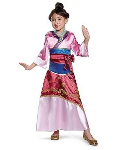 Spirit Halloween Kids Mulan Costume Deluxe – Disney