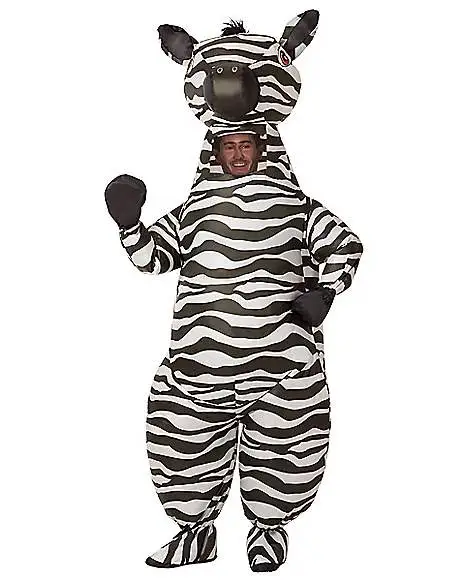 Spirit Halloween Adult Zebra Inflatable Costume 3 Spirit Halloween Adult Zebra Inflatable Costume