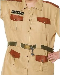 Spirit Halloween Adult Men's Zookeeper Plus Size Costume -Spooky Costume Store 07518327 d