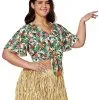 Spirit Halloween Plus Size Luau Shirt -Spooky Costume Store 07521446 a