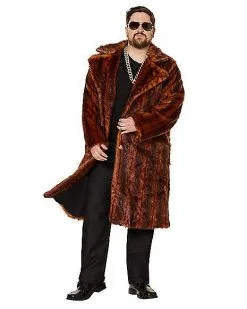 Spirit Halloween Faux Fur Coat -Spooky Costume Store 07521479 e